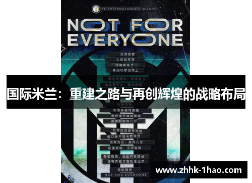 国际米兰：重建之路与再创辉煌的战略布局