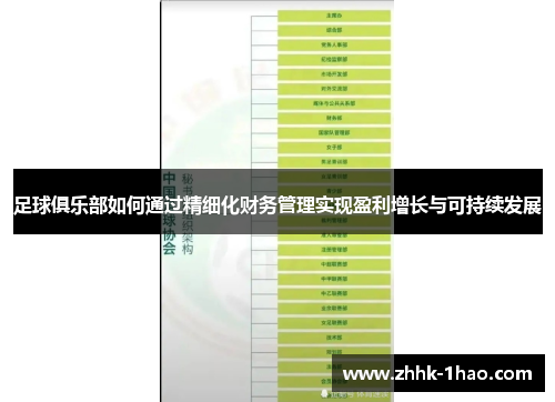 足球俱乐部如何通过精细化财务管理实现盈利增长与可持续发展